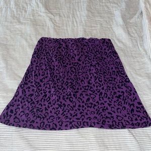 Torrid strapless leopard print shirt